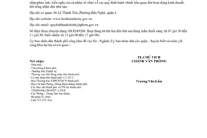 Công văn 2752/UBND-TC thực hiện NĐ 20/2008/NĐ-CP tiếp nhận, xử lý phản ánh, kiến nghị của cá nhân,tổ chức  quy định hành chính