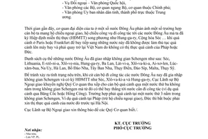 Công văn  0951/CV-LS-PL xin thị thực quá cảnh trước khi nhập cảnh vào các nước Đông Âu