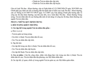 Công văn 49/TA-TĐKT hướng dẫn công tác thi đua khen thưởng trong ngành Tòa án