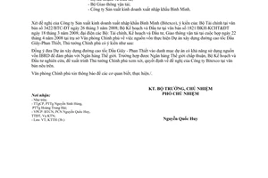 Công văn  2848/VPCP-KTTH nguồn vốn thực hiện D/a đầu tư xây dựng tuyến đường cao tốc Dầu Giây-Phan Thiết