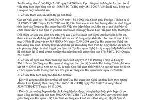 Công văn  2196/TCHQ-KTTT thực hiện theo CV 17685/BTC-TCHQ