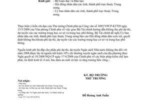 Công văn 5706/BTC-CST không thu phí dự thi dự tuyển