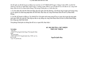 Công văn  3202/VPCP-KTTH hỗ trợ kinh phí đầu tư các công trình thuộc Khu di tích Cụ Phan Đình Phùng