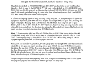 Công văn 1464/BHXH-BT hướng dẫn thu bảo hiểm xã hội