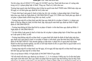 Công văn  2017/TCT-CS xử lý vướng mắc trong xử lý vi phạm pháp luật  thuế