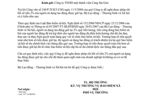 Công văn  1889/BLĐTBXH-BHXH đề nghị giải đáp  chế độ bảo hiểm xã hội