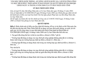 Quyết định 1067/QĐ-UBND  đính chính Quyết định 928/2008/QĐ-UBND  bồi thường, hỗ trợ tái định cư Nhà nước thu hồi đất tỉnh Thừa Thiên Huế