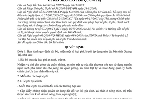 Quyết định 12/2008/QĐ-UBND bãi bỏ, miễn phí, lệ phí