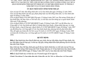 Quyết định 123/2008/QĐ-UBND thay thế quy định giải quyết thủ tục hành chính theo cơ chế một cửa tại Chi cục tiêu chuẩn đo lường chất lượng