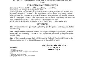 Quyết định 36/2008/QĐ-UBND quy định đơn giá thuê đất áp dụng trên địa bàn tỉnh Bắc Giang