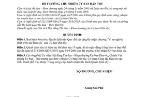 Quyết định 03/2008/QĐ-UBDT Quy chế xét tặng Kỷ niệm chương "Vì sự nghiệp phát triển các Dân tộc"