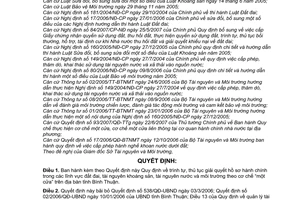 Quyết định 41/2008/QĐ-UBND trình tự, thủ tục giải quyết hồ sơ hành chính trong các lĩnh vực đất đai, tài nguyên khoáng sản, môi trường cơ chế một cửa