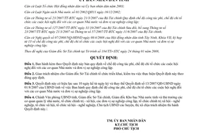 Quyết định 36/2008/QĐ-UBND Quy định chế độ công tác phí chi tổ chức hội nghị