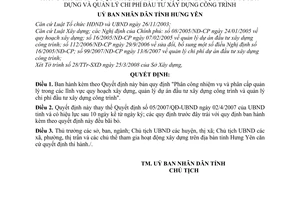 Quyết định 14/2008/QĐ-UBND phân công nhiệm vụ phân cấp quản lýquy hoạch xây dựng