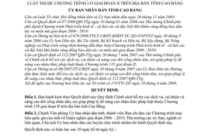 Quyết định 719/2008/QĐ-UBND  Chính sách hỗ trợ các dịch vụ, cải thiện nâng cao