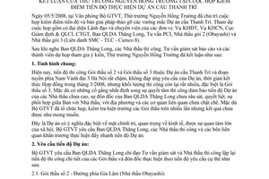 Thông báo 189/TB-BGTVT kết luận Thứ trưởng Nguyễn Hồng Trường họp kiểm điểm tiến độ thực hiện dự án cầu Thanh Trì
