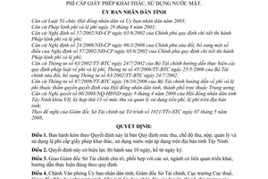 Quyết định 30/2008/QĐ-UBND chế độ thu nộp quản lý sử dụng lệ phí
