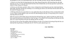 Công điện 303/CĐ-QLTT kiểm tra kết quả thị trường tăng giá bán lẻ đối mặt hàng xi măng, phân bón biểu hiện đầu cơ găm hàng nhằm trục lợi