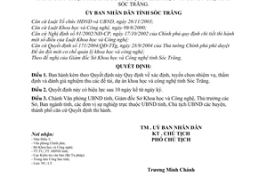 Quyết định 15/2008/QĐ-UBND xác định tuyển chọn đề tài, dự án khoa học và công ng