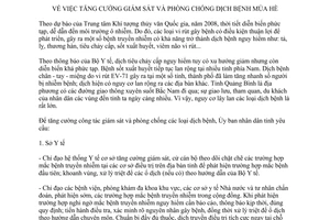 Chỉ thị 12/CT-UBND 2008 phòng chống dịch bệnh mùa hè Quảng Bình