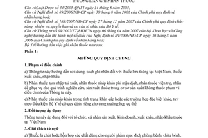 Thông tư 04/2008/TT-BYT gướng dẫn ghi nhãn thuốc