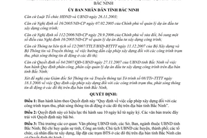 Quyết định 65/2008/QĐ-UBND Quy định cấp phép xây dựng đối với công trình trạm