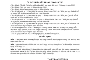 Quyết định 48/2008/QĐ-UBND hoạt động nuôi thủy sản