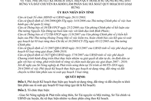 Quyết định 991/QĐ-UBND phê duyệt Kế hoạch quy hoạch sử dụng rừng, đất rừng và đất chuyển ra khỏi lâm phần sau rà soát quy hoạch 03 loại rừng