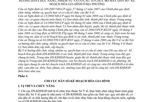 Thông tư 05/2008/TT-BYT chức năng nhiệm vụ tổ chức bộ máy dân số kế hoạch hóa gia đình địa phương