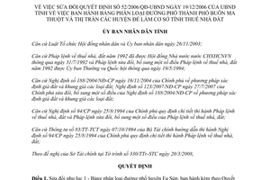 Quyết định 18/2008/QĐ-UBND sửa đổi Quyết định 52/2006/QĐ-UBND