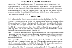 Quyết định số 50/2008/QĐ-UBND Thành lập Ban Dân tộc Cần Thơ