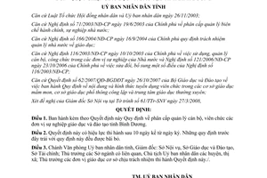 Quyết định 17/2008/QĐ-UBND phân cấp quản lý cán bộ đơn vị sự nghiệp giáo dục Bình Dương