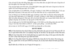 Quyết định 14/2008/QĐ-UBND Quy định phân cấp quản lý xử lý tài sản Nhà nước