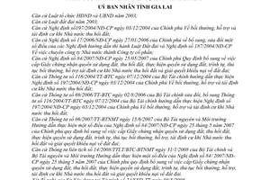 Quyết định 25/2008/QĐ-UBND bồi thường, hỗ trợ tái định cư khi Nhà nước thu hồi đất trên địa bàn tỉnh Gia Lai