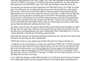 Chỉ thị 05/2008/CT-UBND tăng cường công tác bán đấu giá tài sản Lâm Đồng