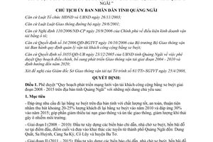 Quyết định 816/QĐ-UBND 2008 phát triển vận tải khách công cộng bằng xe buýt 2008 2015 Quảng Ngãi