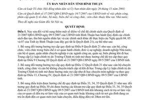 Quyết định 43/2008/QĐ-UBND sửa đổi đối tượng hưởng chế độ chính sách