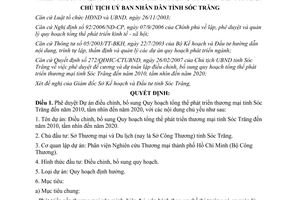 Quyết định 495/QĐHC-CTUBND năm 2008 phê duyệt Dự án điều chỉnh Quy hoạch