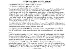 Quyết định 1747/QĐ- UBND 2008 sắp xếp giảm nhẹ thiệt hại thiên tai vùng ven biển Quảng Nam