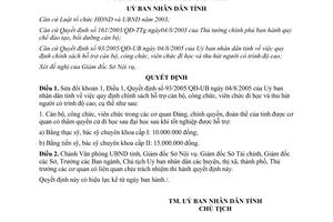 Quyết định 26/2008/QĐ-UBND sửa đổi Quyết định 93/2005/QĐ-UB Gia Lai