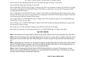 Quyết định 1217/2008/QĐ-UBND bảng đơn giá chuyên ngành công viên cây xanh