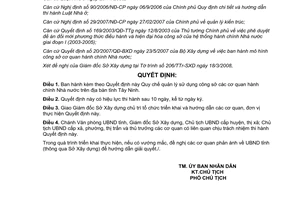 Quyết định 40/2008/QĐ-UBND quản lý sử dụng công sở cơ quan hành chính Tây Ninh