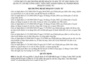 Quyết định 648/QĐ-BKH sửa đổi Quyết định 452/QĐ-BKH phân cấp quản lý cán bộ, công chức, viên chức hành chính, sự nghiệp Bộ Kế hoạch và Đầu tư