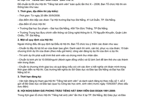 Thông báo 151/TB-BGDĐT tổ chức Hội thi tiếng hát sinh viên toàn quốc lần X 2008 Hội nghị đánh giá phong trào tiếng hát sinh viên 1991-2008