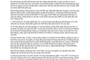 Chỉ thị 08/2008/CT-UBND công tác phòng chống thiên tai lụt bão năm 2008 Sóc Trăng