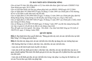 Quyết định 16/2008/QĐ-UBND Bảng giá nhà xây mới, tài sản vật kiến trúc
