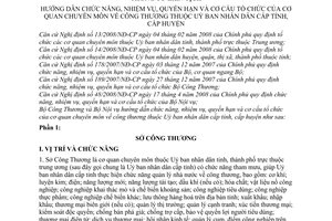 Thông tư liên tịch 07/2008/TTLT-BCT-BNV  hướng dẫn chức năng, nhiệm vụ, quyền hạn và cơ cấu tổ chức của cơ quan chuyên môn về công thương