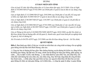 Quyết định 18/2008/QĐ-UBND quy định thủ tục trình tự triển khai công trình