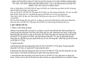 Thông tư 44/2008/TT-BTC quản lý, sử dụng quyết toán kinh phí bảo đảm hướng dẫn Chỉ thị 26/2001/CT-TTg