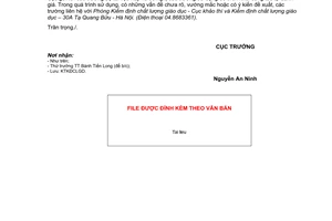 Công văn 563/KTKĐCLGD tài liệu Hướng dẫn tìm thông tin, minh chứng theo bộ tiêu chuẩn đánh giá chất lượng giáo dục trường cao đẳng